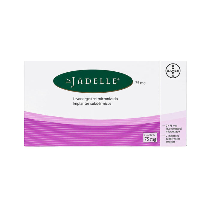Jadelle Levonorgestrel 75Mg X 2 Implantes Subdérmicos