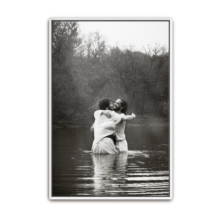 Framed Canvas / 8X10 / Thin White