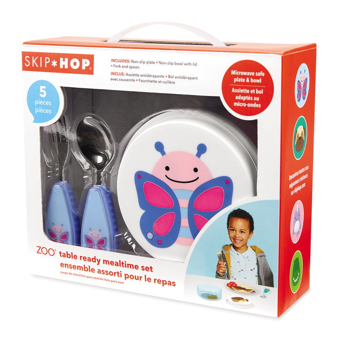 Juego De Utensilios Para Comida Mariposa Skip Hop X 5 Piezas