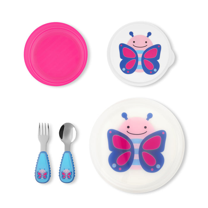Juego De Utensilios Para Comida Mariposa Skip Hop X 5 Piezas