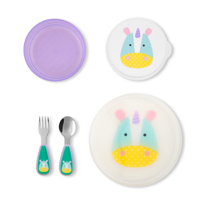 Juego De Utensilios Para Comida Unicornio Skip Hop X 5 Piezas