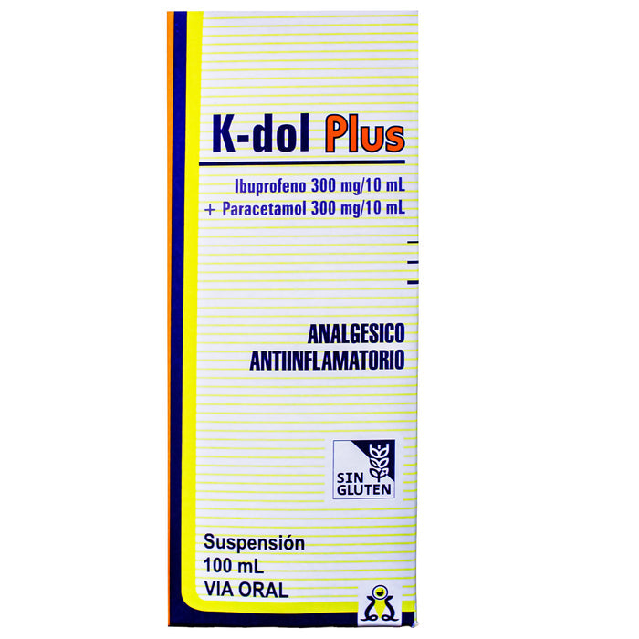 K-Dol Plus Ibuprofeno Paracetamol Suspensión X 100Ml