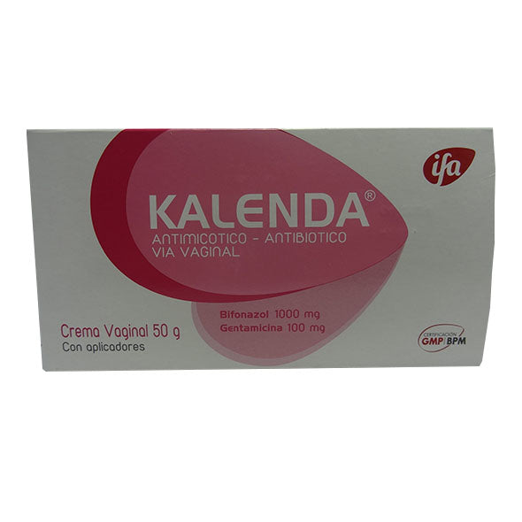 Kalenda Crema Vaginal Bifonazol 0.01 Y Gentamicina 0.01 X 50G