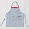 Blue and White Stripe / No Embroidery