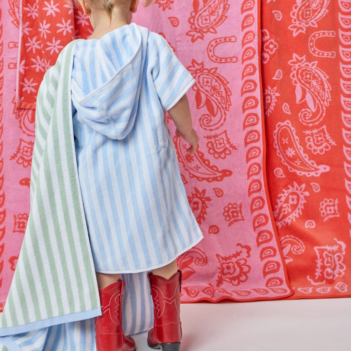 Light Blue Stripe / 6-9mo / No Embroidery