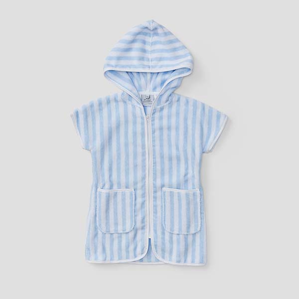 Light Blue Stripe / 6-9mo / No Embroidery