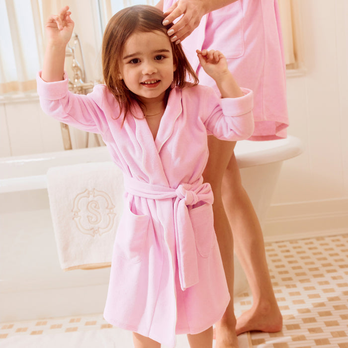 Kids’ Scallop Lightweight Bathrobe