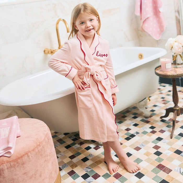 Kids’ Scallop Lightweight Bathrobe