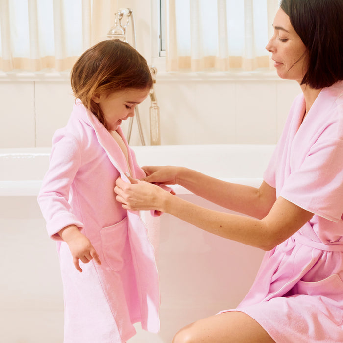 Kids’ Scallop Lightweight Bathrobe