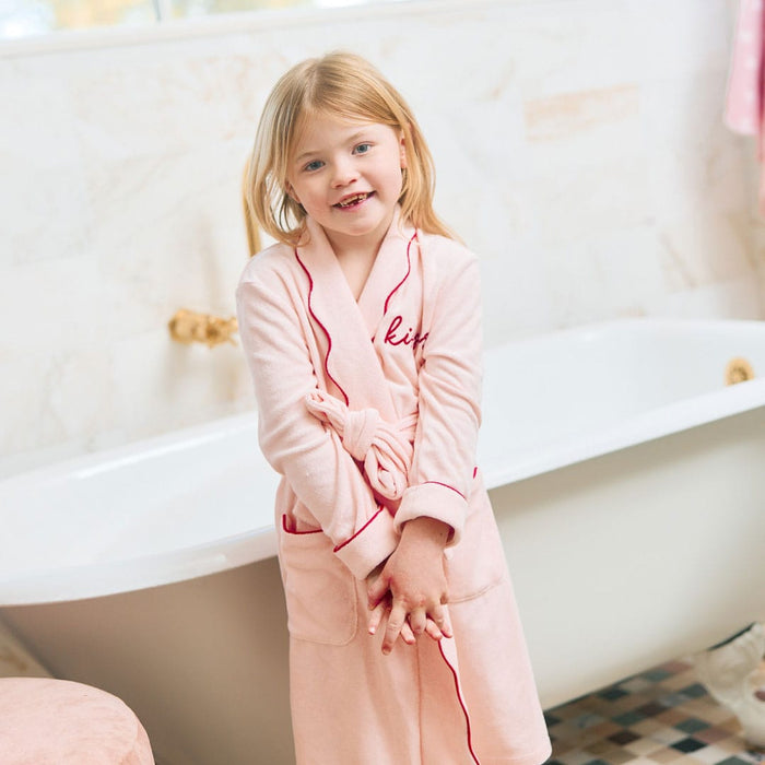 Kids’ Scallop Lightweight Bathrobe