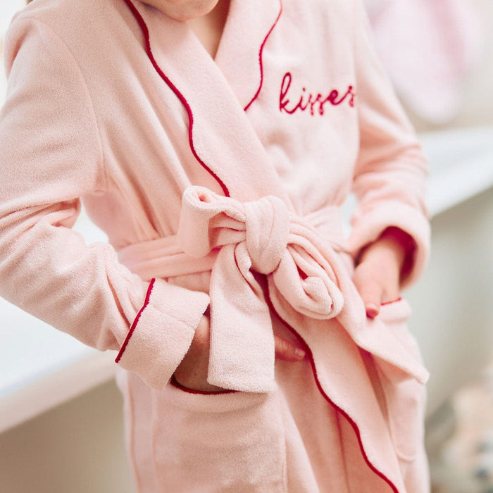 Kids’ Scallop Lightweight Bathrobe