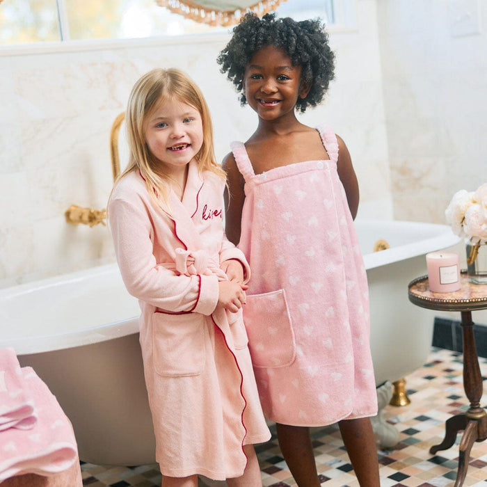 Kids’ Scallop Lightweight Bathrobe