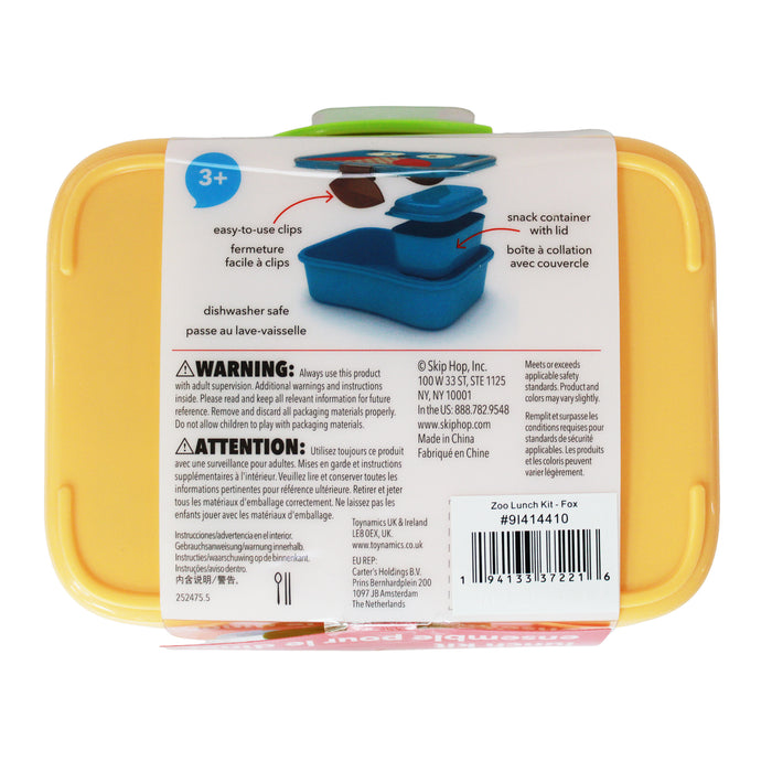Kit De Almuerzo Zorro Skip Hop 3+ X 4 Piezas