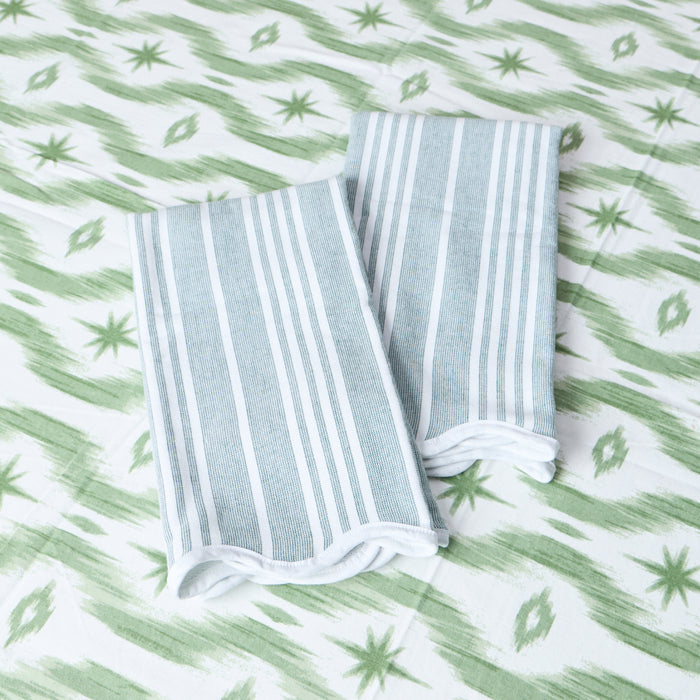 Hunter Green Stripe / No Embroidery