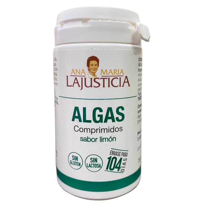 La Justicia Algas Sabor Limon Frasco X 104 Comprimidos