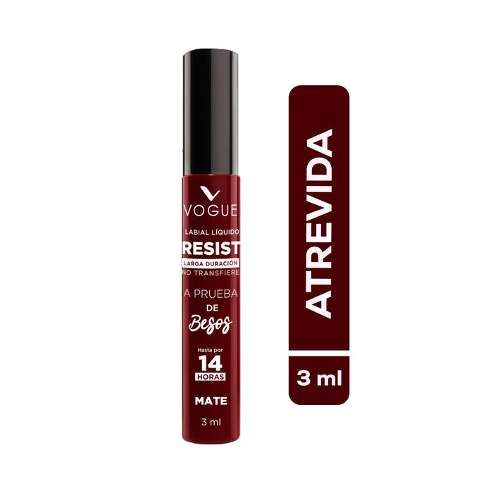 Labial Líquido Vogue Resist Atrevida X 3Ml