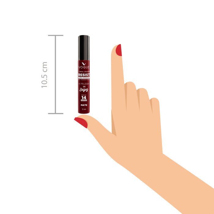 Labial Líquido Vogue Resist Atrevida X 3Ml