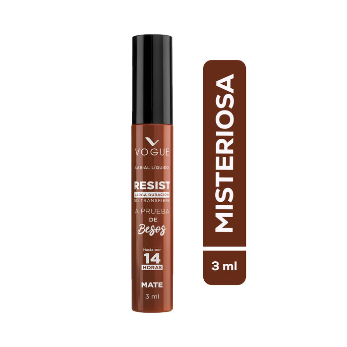 Labial Líquido Vogue Resist Misteriosa X 3Ml