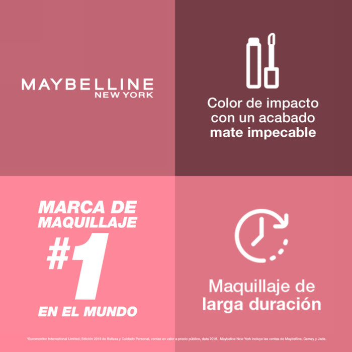 Labial Maybelline Super Stay Matte Ink 15 Lover