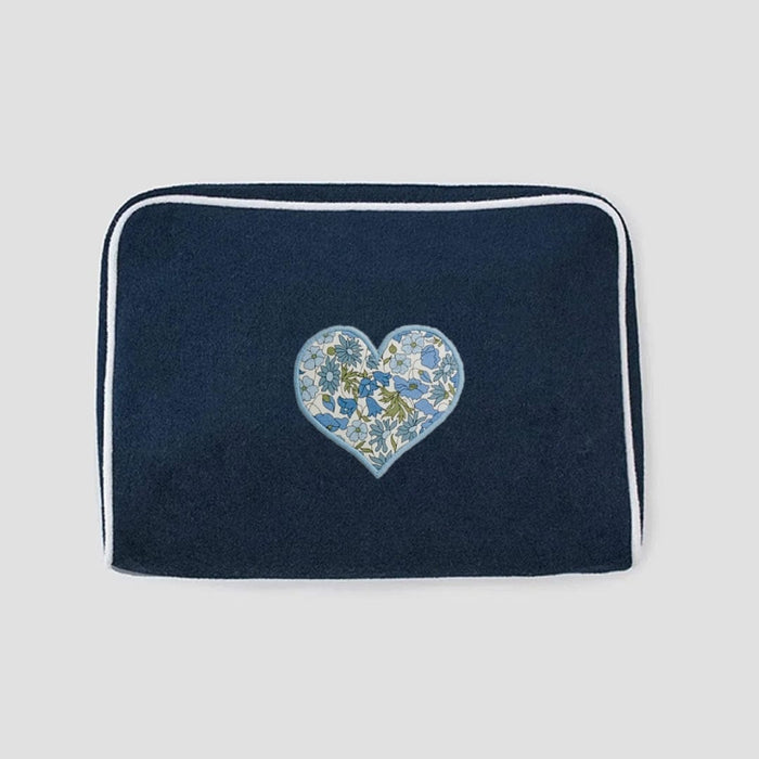 Liberty Blue Heart on Navy / No Embroidery