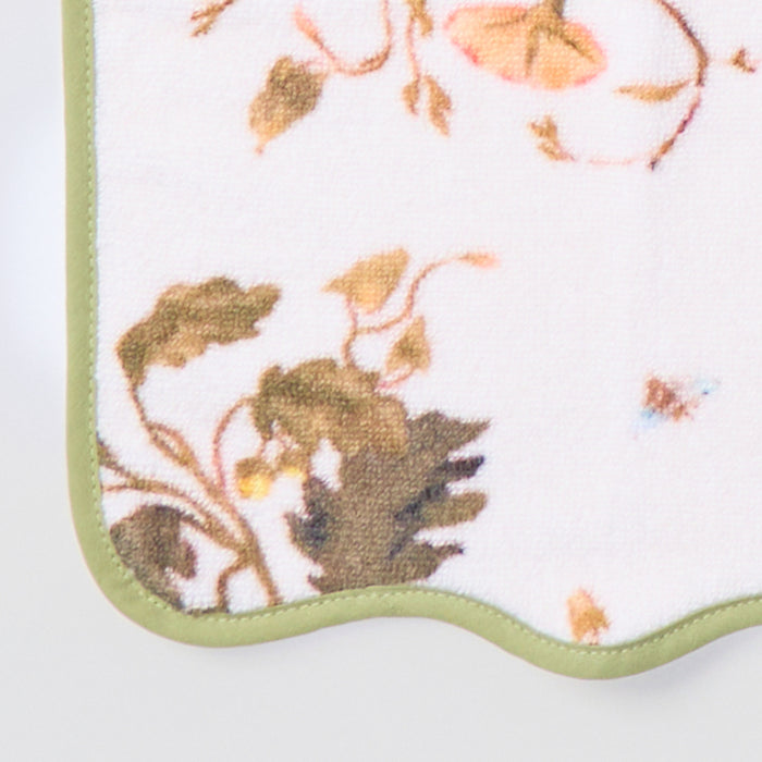 Leah O'Connell x Weezie Floral Scallop Hand Towels (pair)