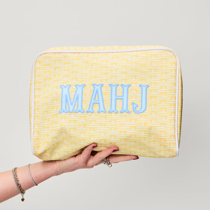 Leah O'Connell x Weezie Large Patterned Toiletry Bag