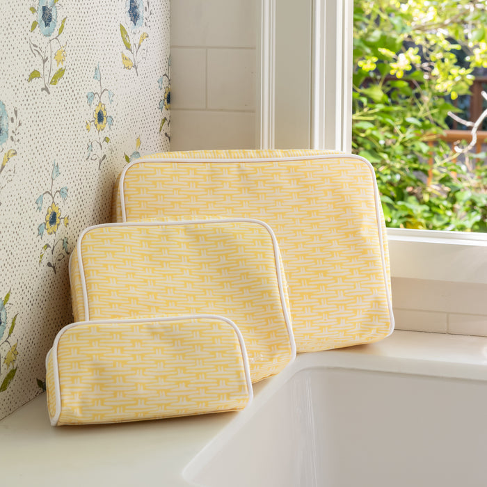 Leah O'Connell x Weezie Patterned Toiletry Bag Trio (3 pieces)