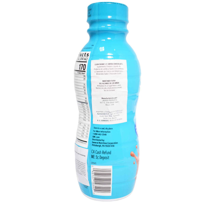 Lean Shake Protein 25 Swiss Chocolate Proteina X 414Ml