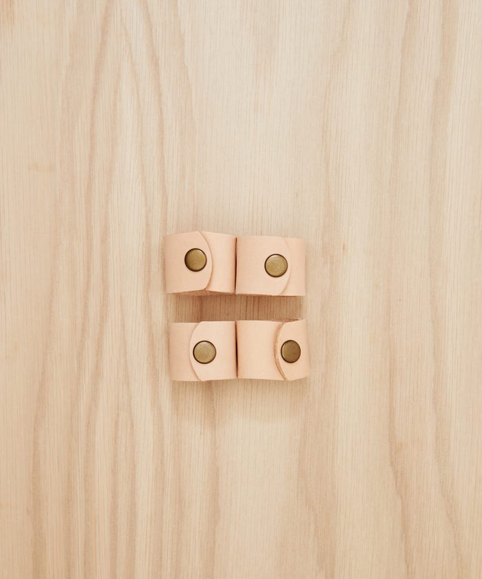 Leather Napkin Rings Set of 4