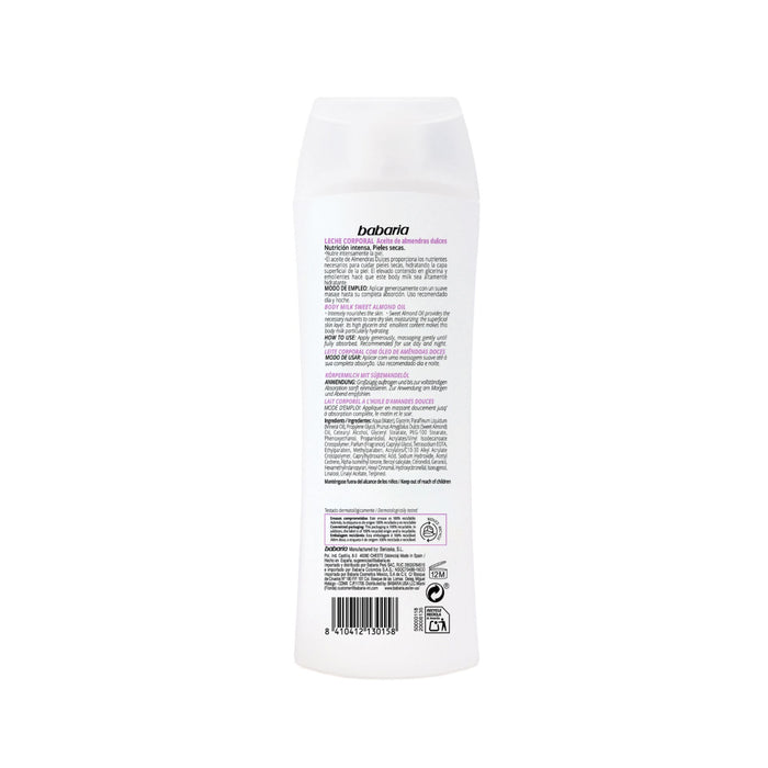 Leche Corporal Babaria Almendras Dulces X 400Ml