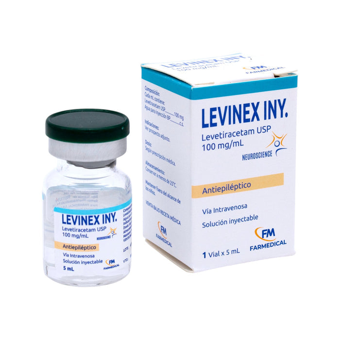 Levinex Levetiracetam 100Mg/Ml Intravenosa X Ampolla /5Ml