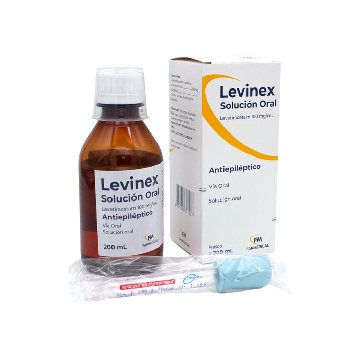 Levinex Levetiracetam 100Mg/Ml Solución Oral X 200Ml