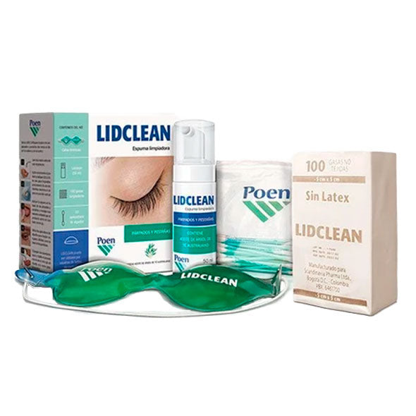 Espuma limpiadora Lidclean para párpados