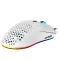 Hollow gaming mouse white top view