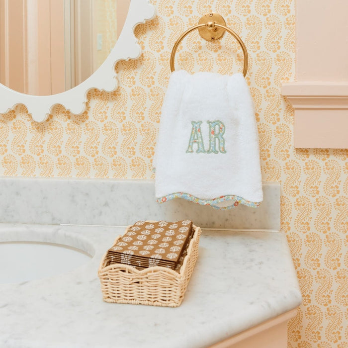 Linen-Like Paper Guest Towel and Tray Set