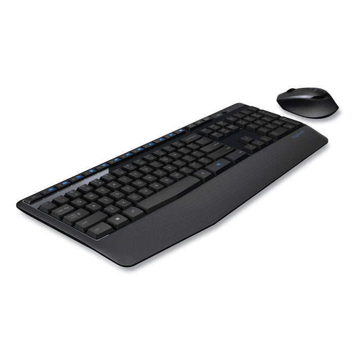 Logitech MK345 Wireless Combo, 2.4 GHz Frequency/30 ft Wireless Range, Black