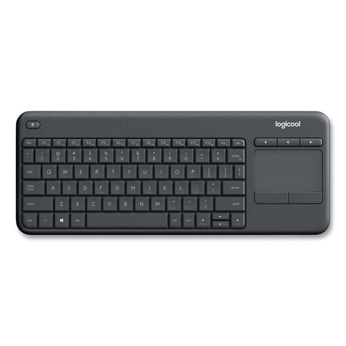 Logitech Wireless Touch Keyboard K400 Plus, Black