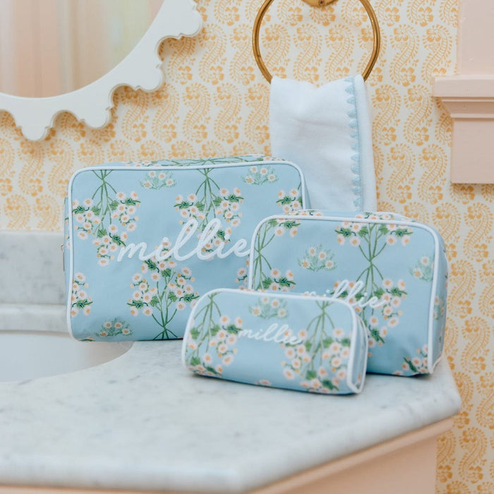 Lulie Wallace x Weezie Small Patterned Toiletry Bag