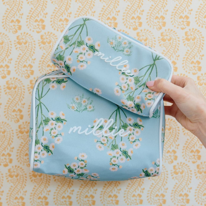 Lulie Wallace x Weezie Small Patterned Toiletry Bag