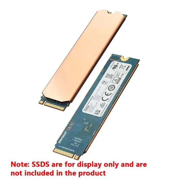 M.2 SSD Copper Heatsink | NVMe 2280/2242/2230 Radiator with Thermal Pad for PS5, Laptop & PC