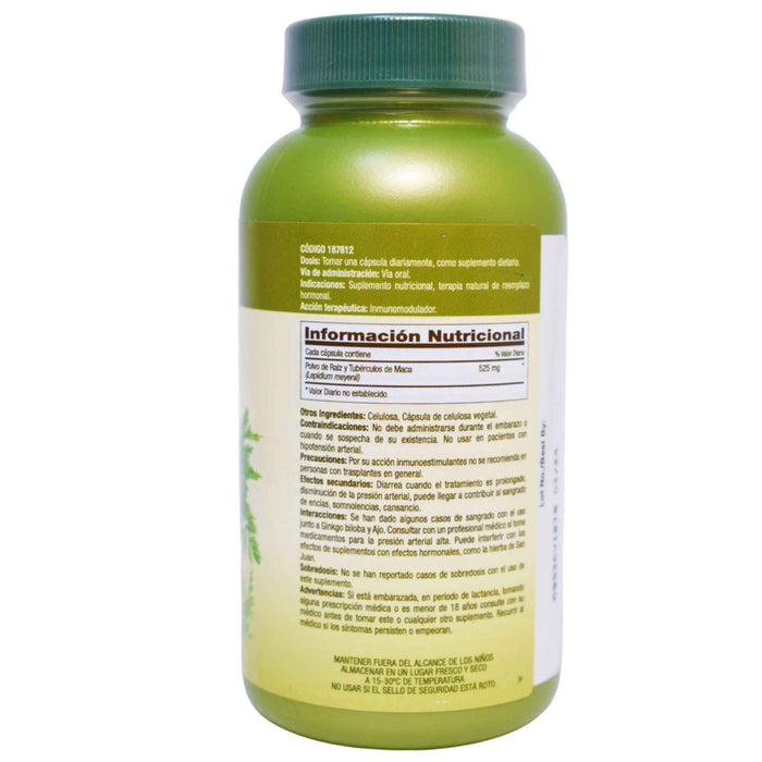 Maca Root 525Mg Suplemento Raiz De Maca X 100 Capsulas