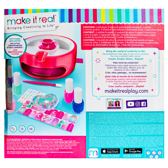 Make It Real Secador De Uñas Luz Magica X 12 Piezas