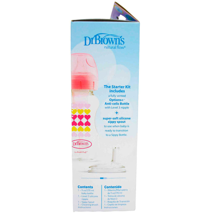 Mamadera Anti Cólicos Opciones Dr. Browns Rosa X 9 Onzas
