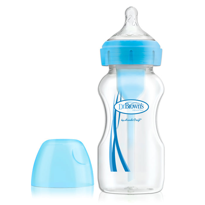Mamadera Anti Cólicos Opciones Dr.Browns Azul X 270Ml