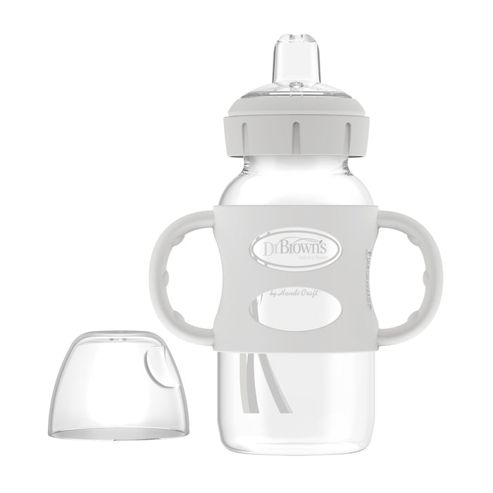 Mamadera Pezón Plano Con Asas Ploma Dr Browns 6M+ X 90Oz