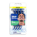 Paquete de 4 máquinas para afeitar Gillette Derma Protec.