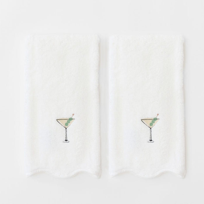 Martini Scallop Hand Towel