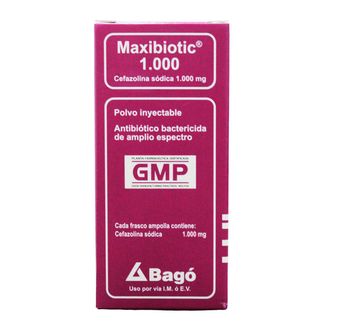 Maxibiotic Cefazolina 1000Mg X Ampolla