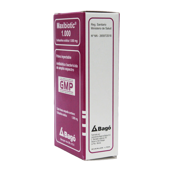 Maxibiotic Cefazolina 1000Mg X Ampolla