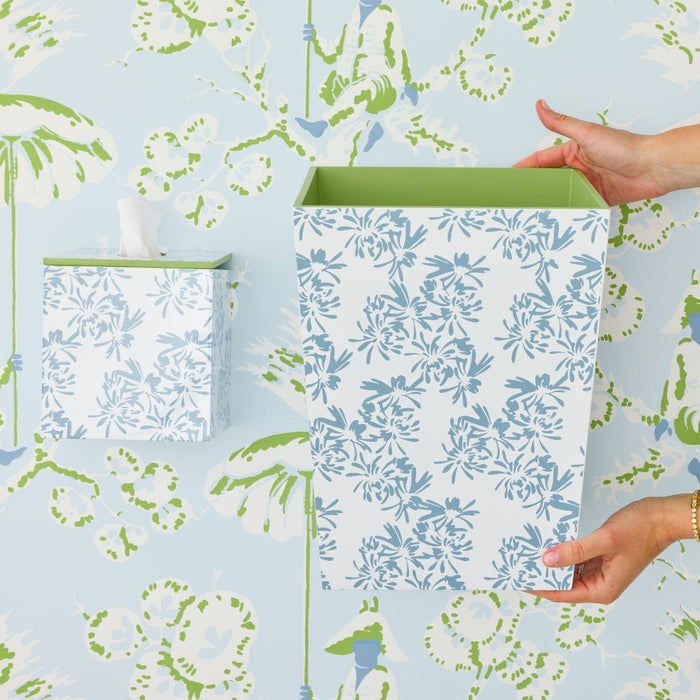 Meg Braff x Weezie Lacquered Waste Bin & Tissue Box Set